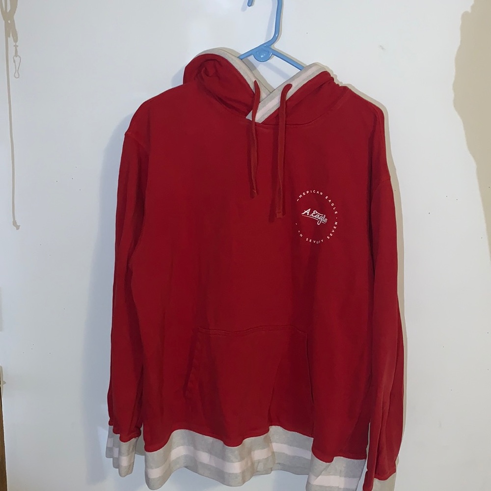 American Eagle red hoodie